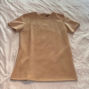 Suede Tshirt dress